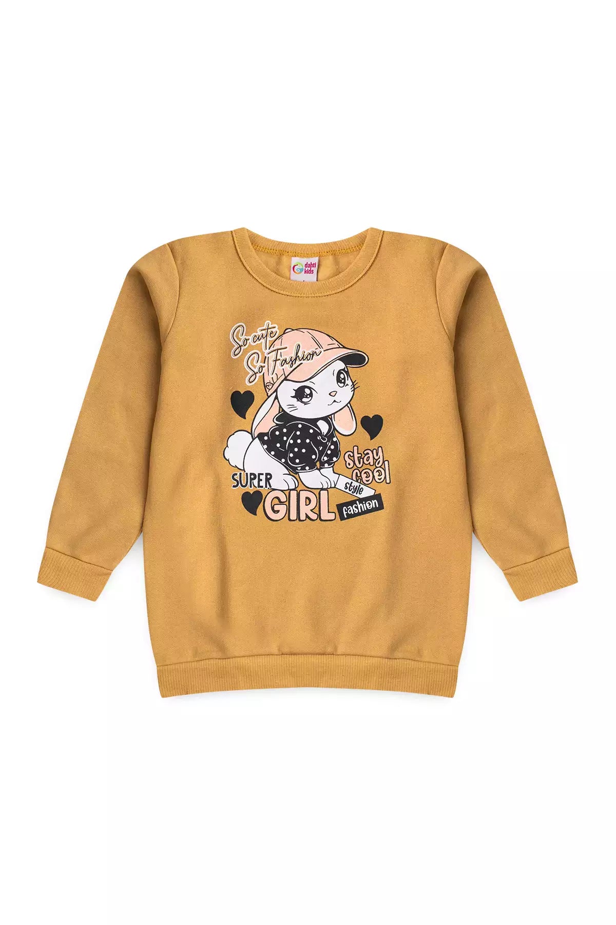 Conjunto de Inverno Infantil Menina Super Girl Marrom