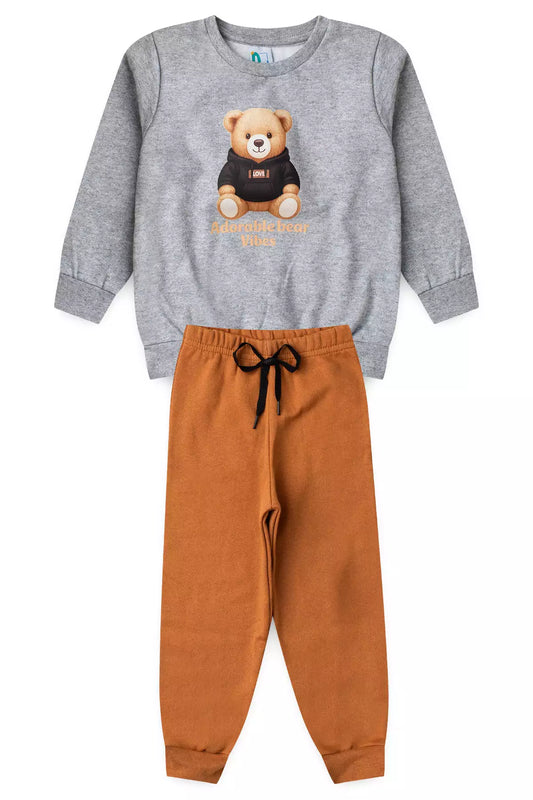 Conjunto de Inverno Infantil Menino Adorable Vibes Mescla