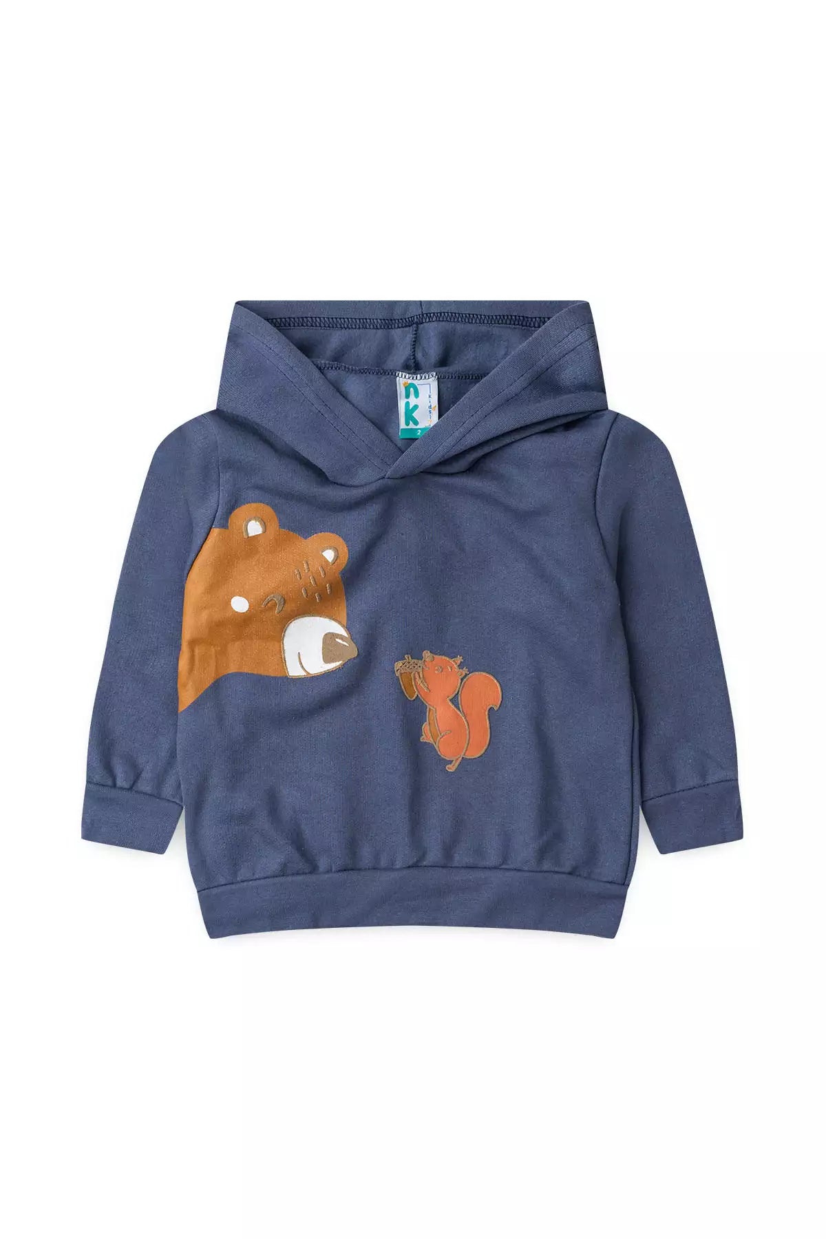 Conjunto de Inverno Infantil Menino Amigos da Floresta Marinho