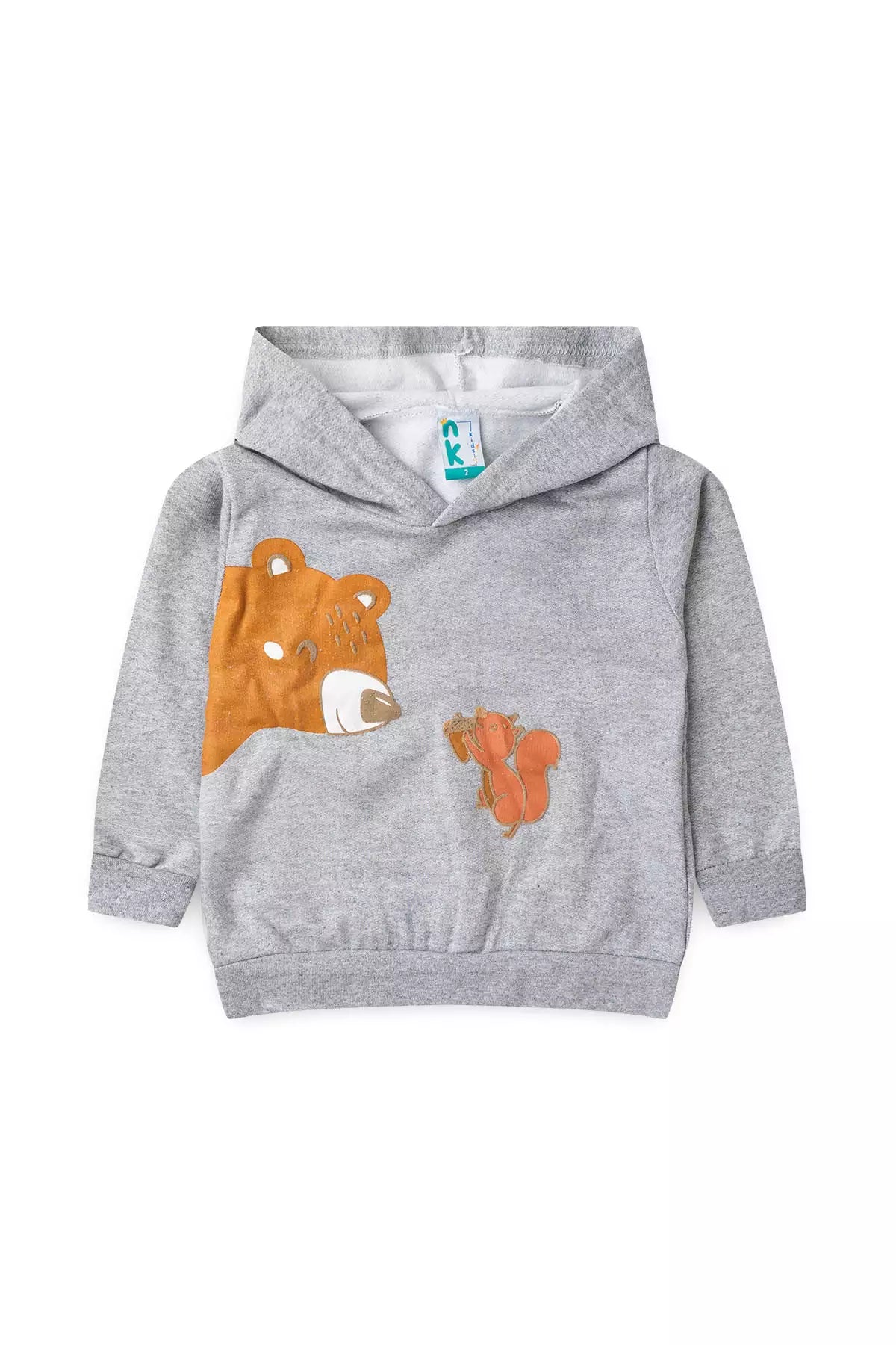 Conjunto de Inverno Infantil Menino Amigos da Floresta Mescla