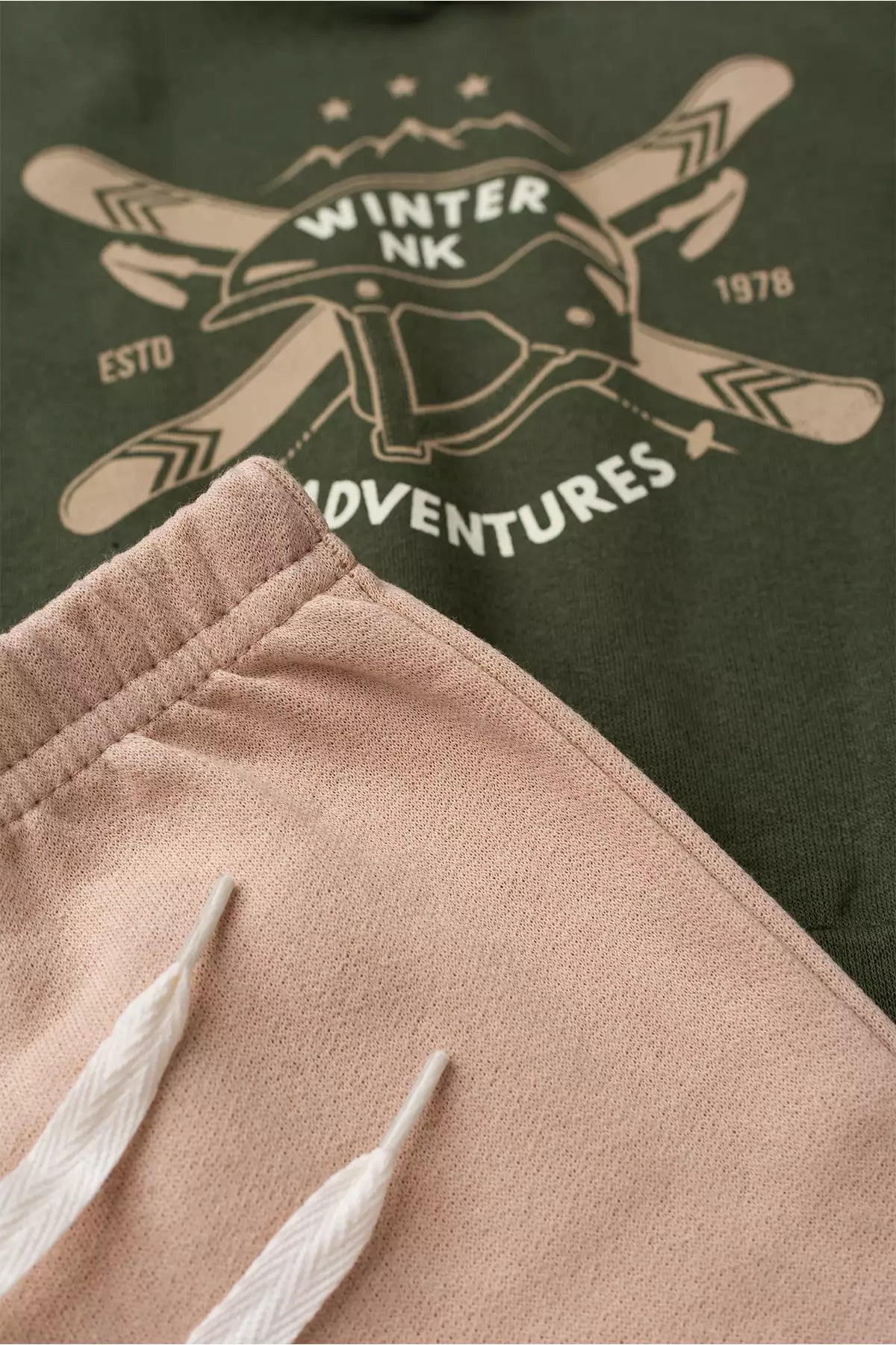 Conjunto de Inverno Infantil Menino Aventuras de Inverno Verde