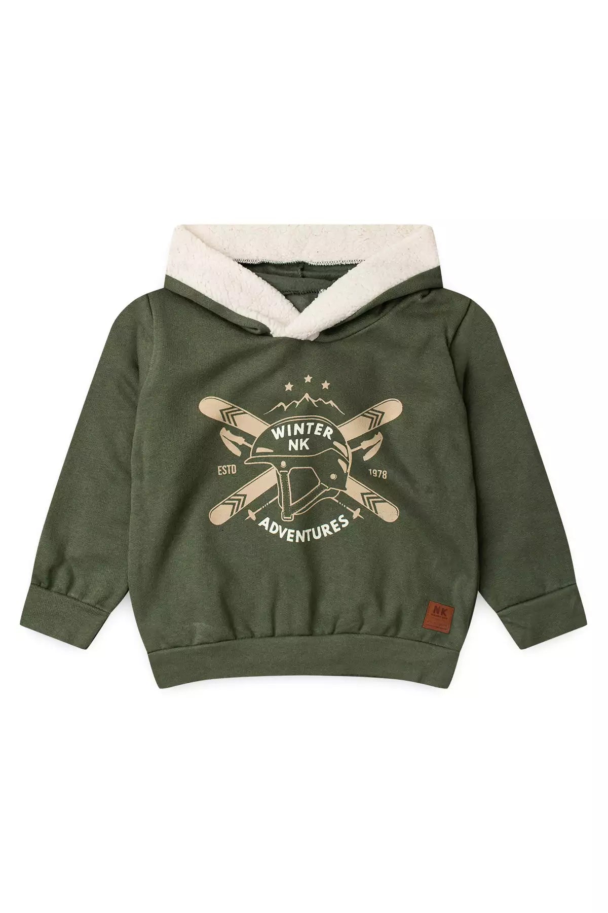 Conjunto de Inverno Infantil Menino Aventuras de Inverno Verde