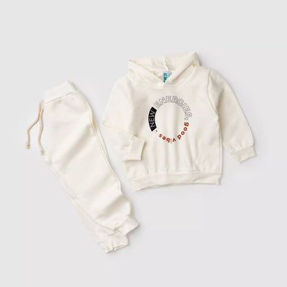 Conjunto de Inverno Infantil Menino Boas Energias Marfim
