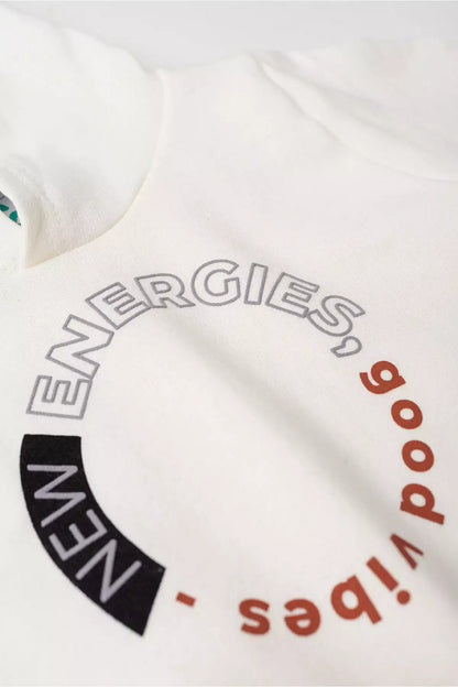 Conjunto de Inverno Infantil Menino Boas Energias Marfim