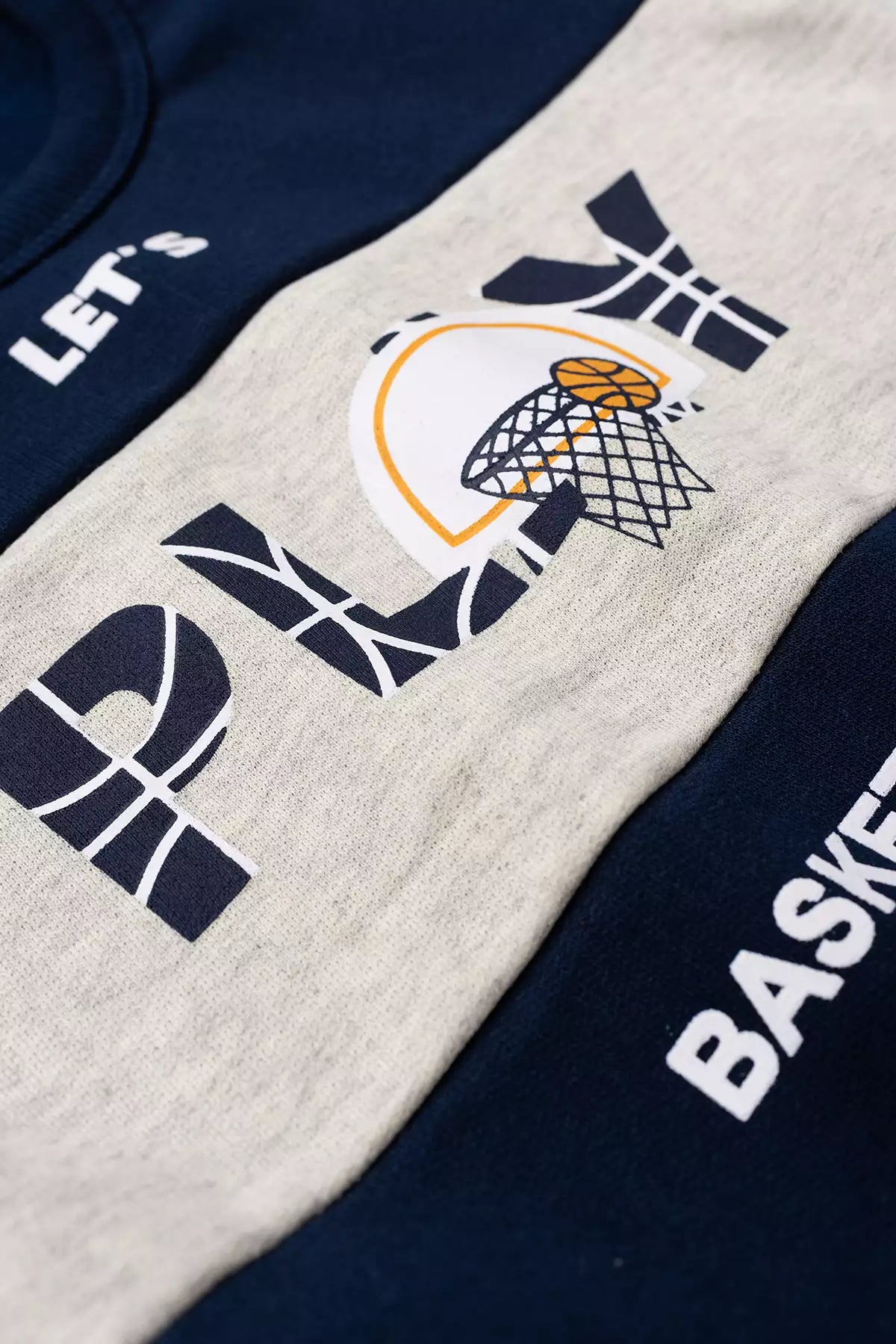 Conjunto de Inverno Infantil Menino Play Basketball Marinho
