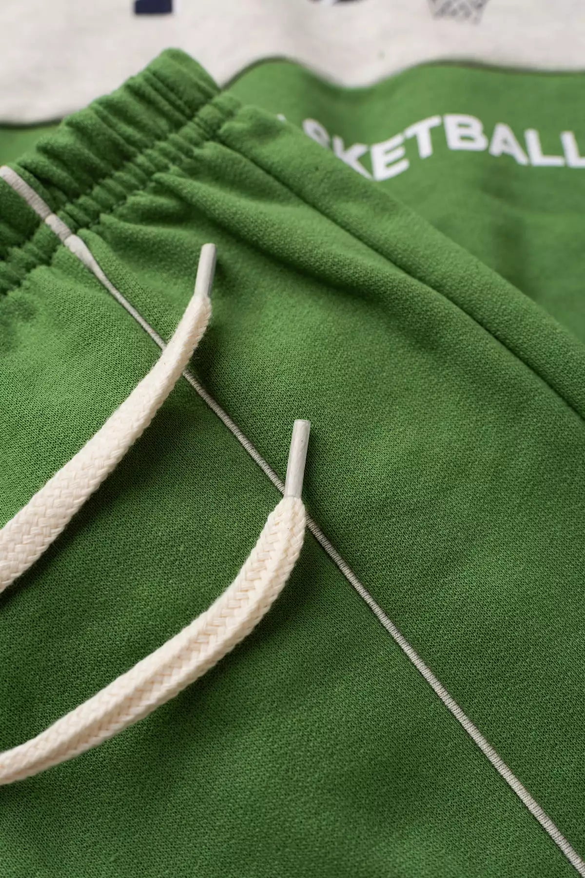 Conjunto de Inverno Infantil Menino Play Basketball Verde