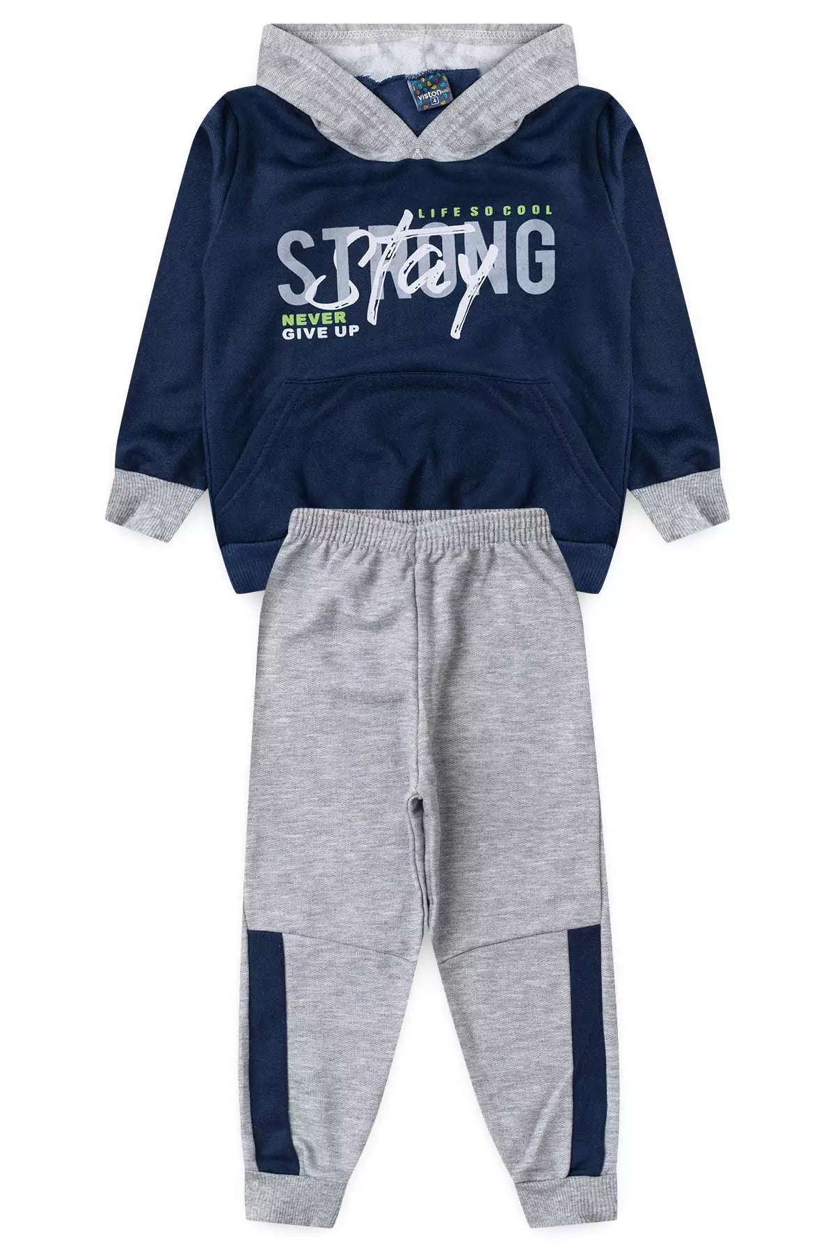 Conjunto de Inverno Infantil Menino Stay Strong Marinho