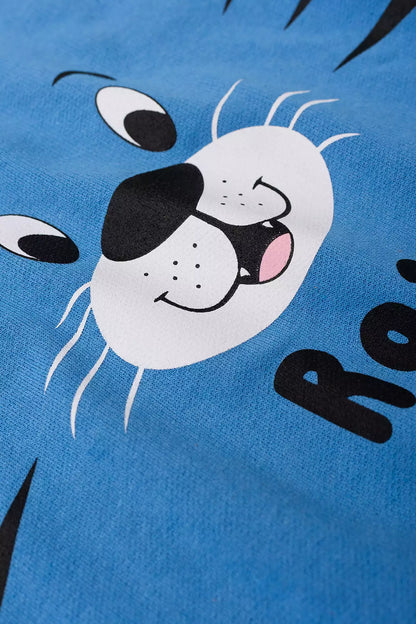 Conjunto de Inverno Infantil Menino Ursinho Azul
