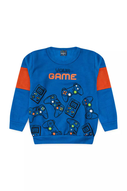 Conjunto de Inverno Infantil Menino Your Game Azul