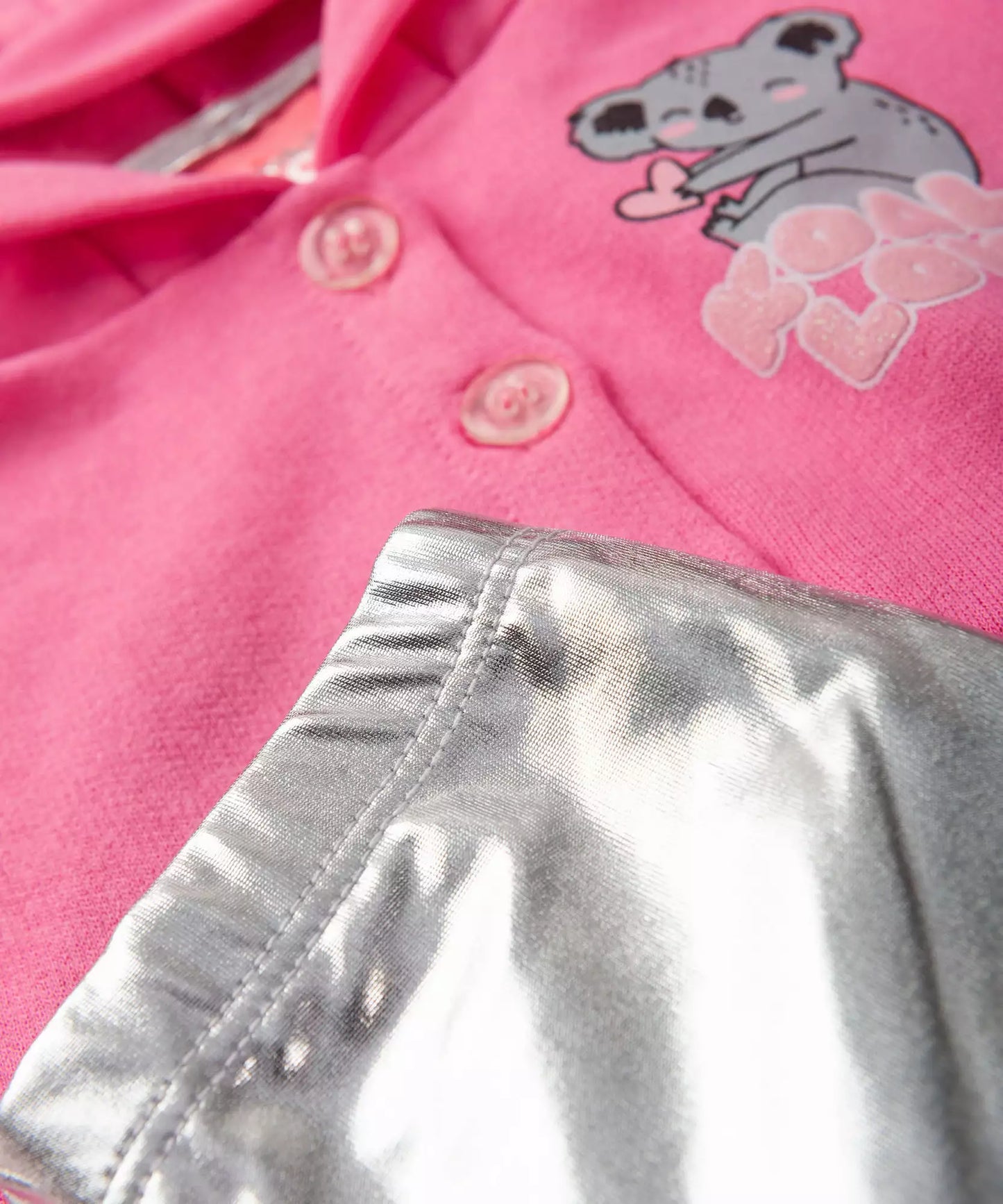 Conjunto de Inverno para Bebê Menina Coala Pink
