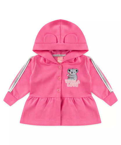 Conjunto de Inverno para Bebê Menina Coala Pink