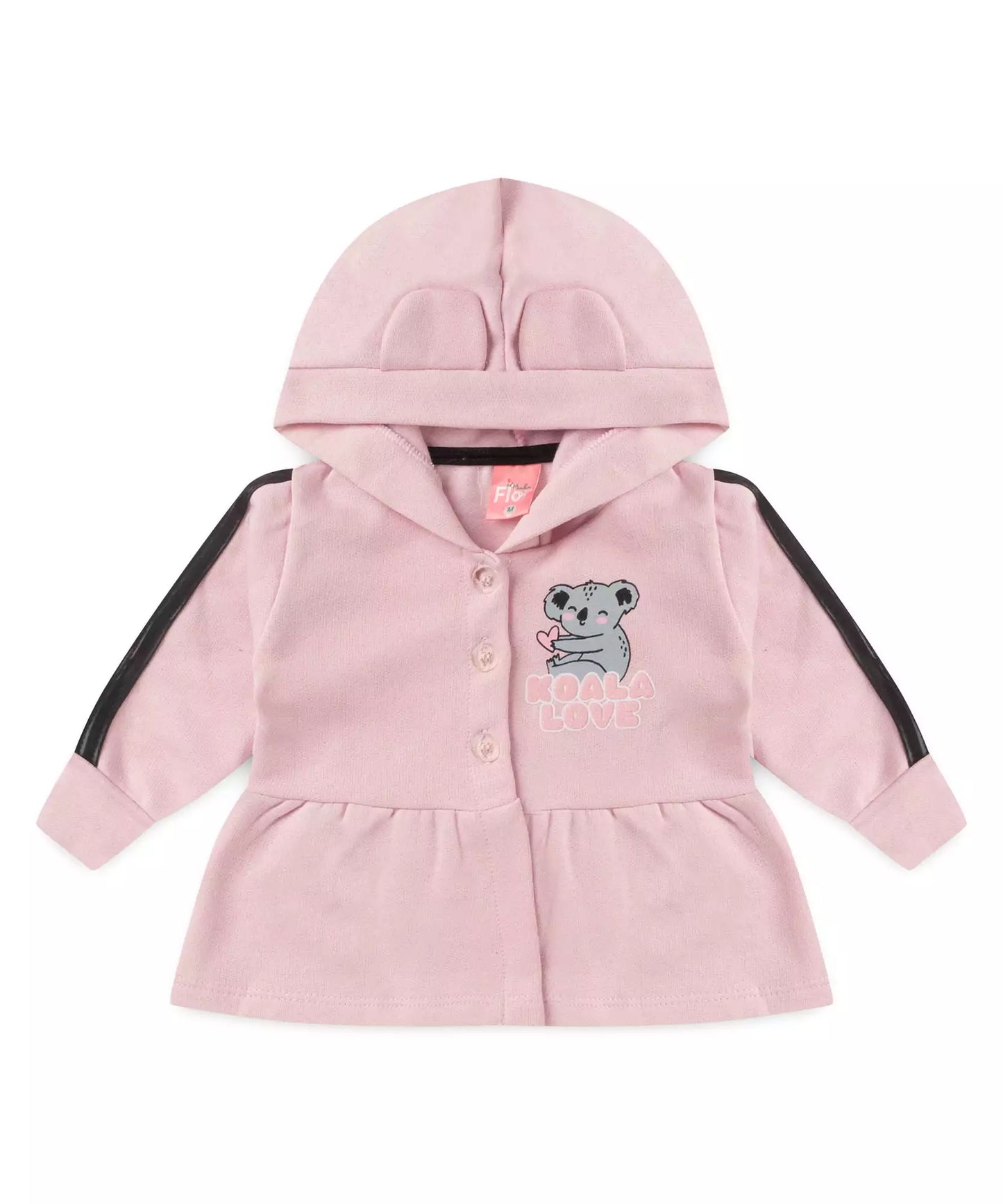 Conjunto de Inverno para Bebê Menina Coala Rosa