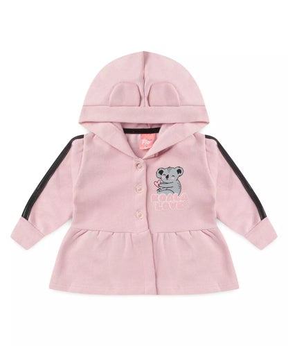 Conjunto de Inverno para Bebê Menina Coala Rosa