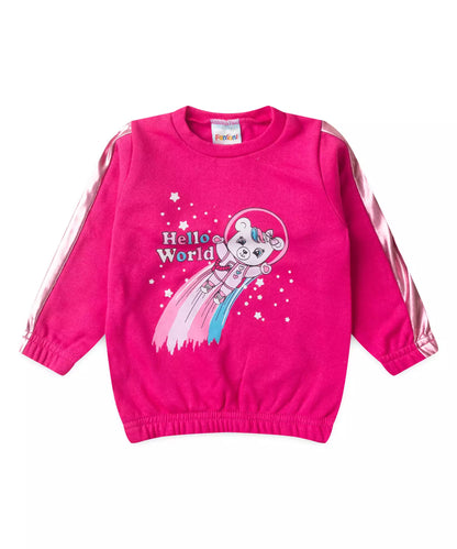 Conjunto de Inverno para Bebê Menina Astronauta Pink