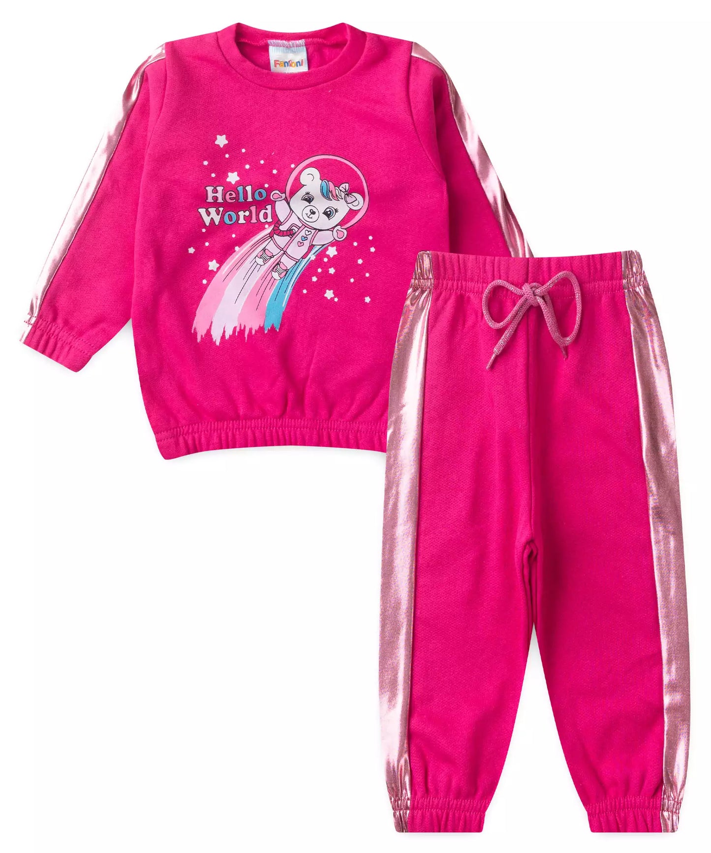 Conjunto de Inverno para Bebê Menina Astronauta Pink