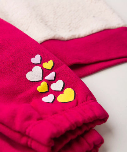 Conjunto de Inverno para Bebê Menina Básico em Pink