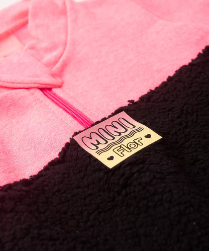 Conjunto de Inverno para Bebê Menina Básico em Rosa