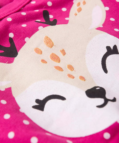 Conjunto de Inverno para Bebê Menina Cervo Pink