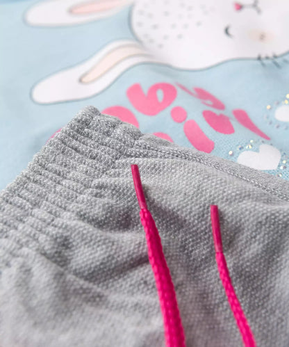Conjunto de Inverno para Bebê Menina Coelhinho Azul