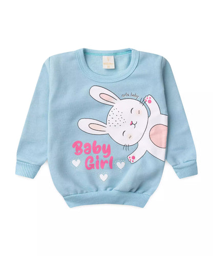Conjunto de Inverno para Bebê Menina Coelhinho Azul
