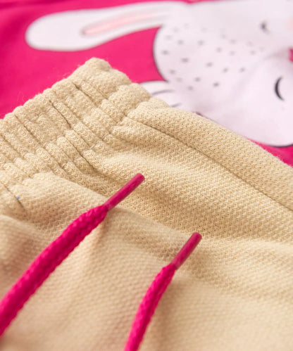 Conjunto de Inverno para Bebê Menina Coelhinho Pink