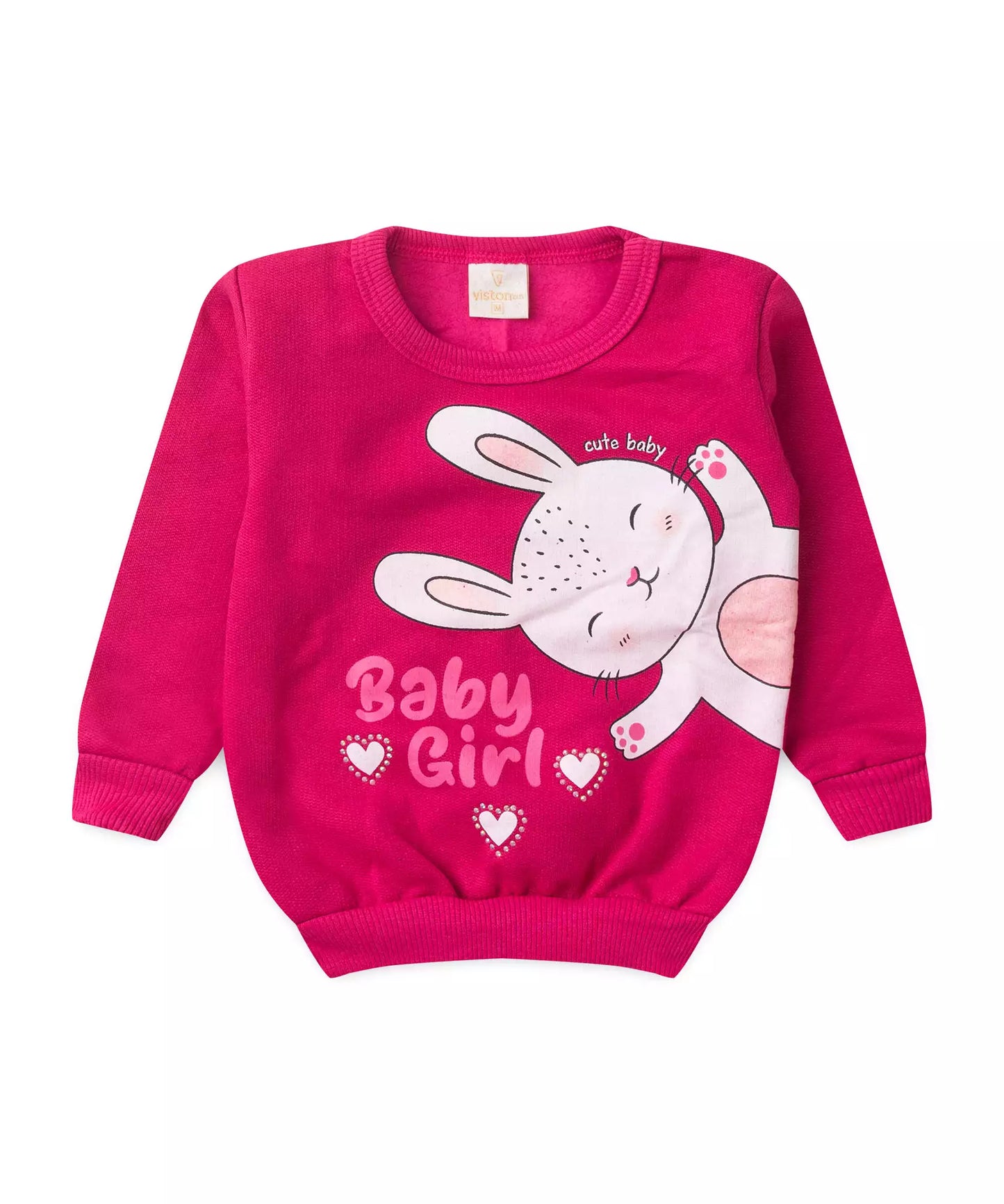 Conjunto de Inverno para Bebê Menina Coelhinho Pink
