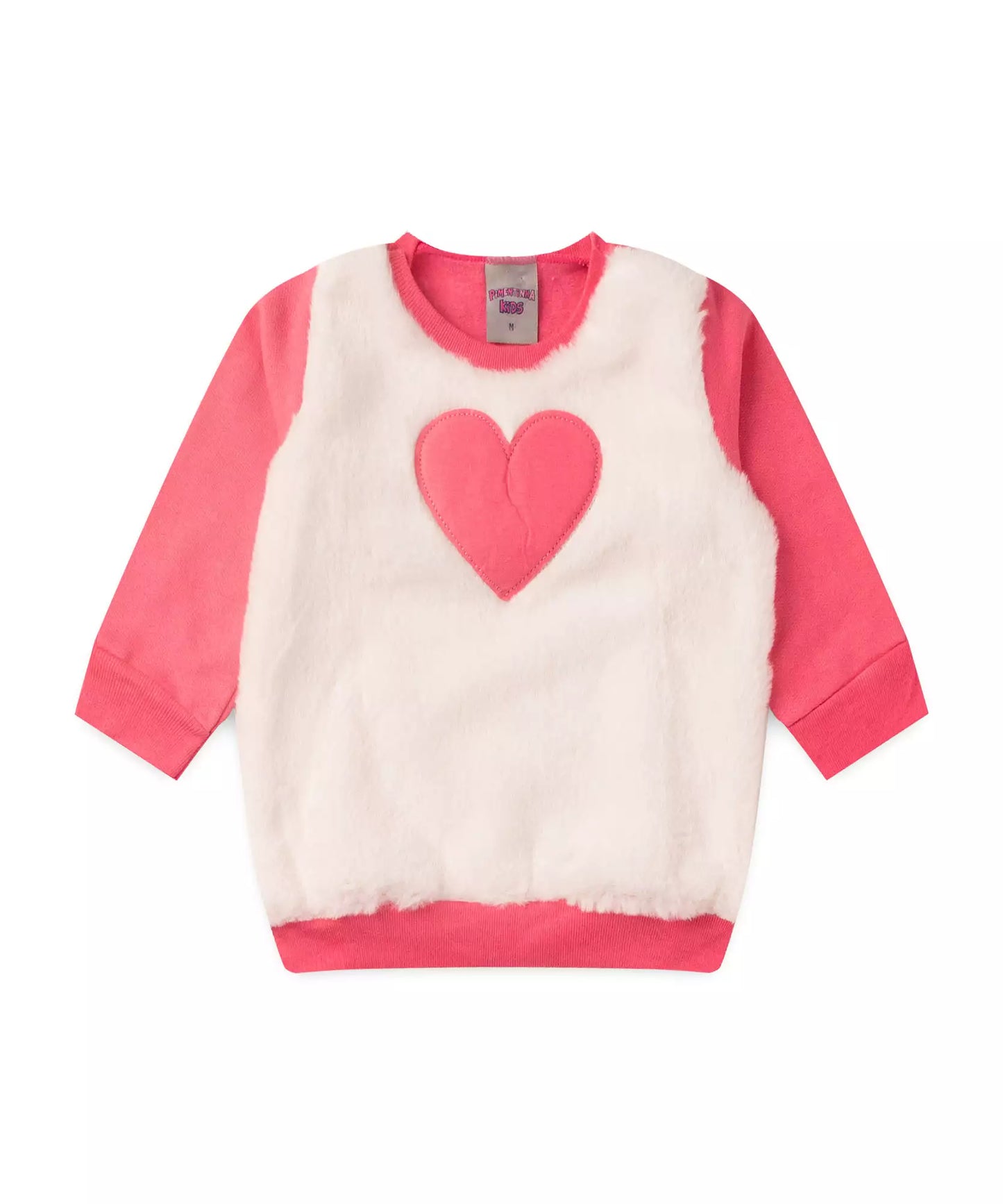 Conjunto de Inverno para Bebê Menina Coração Pink