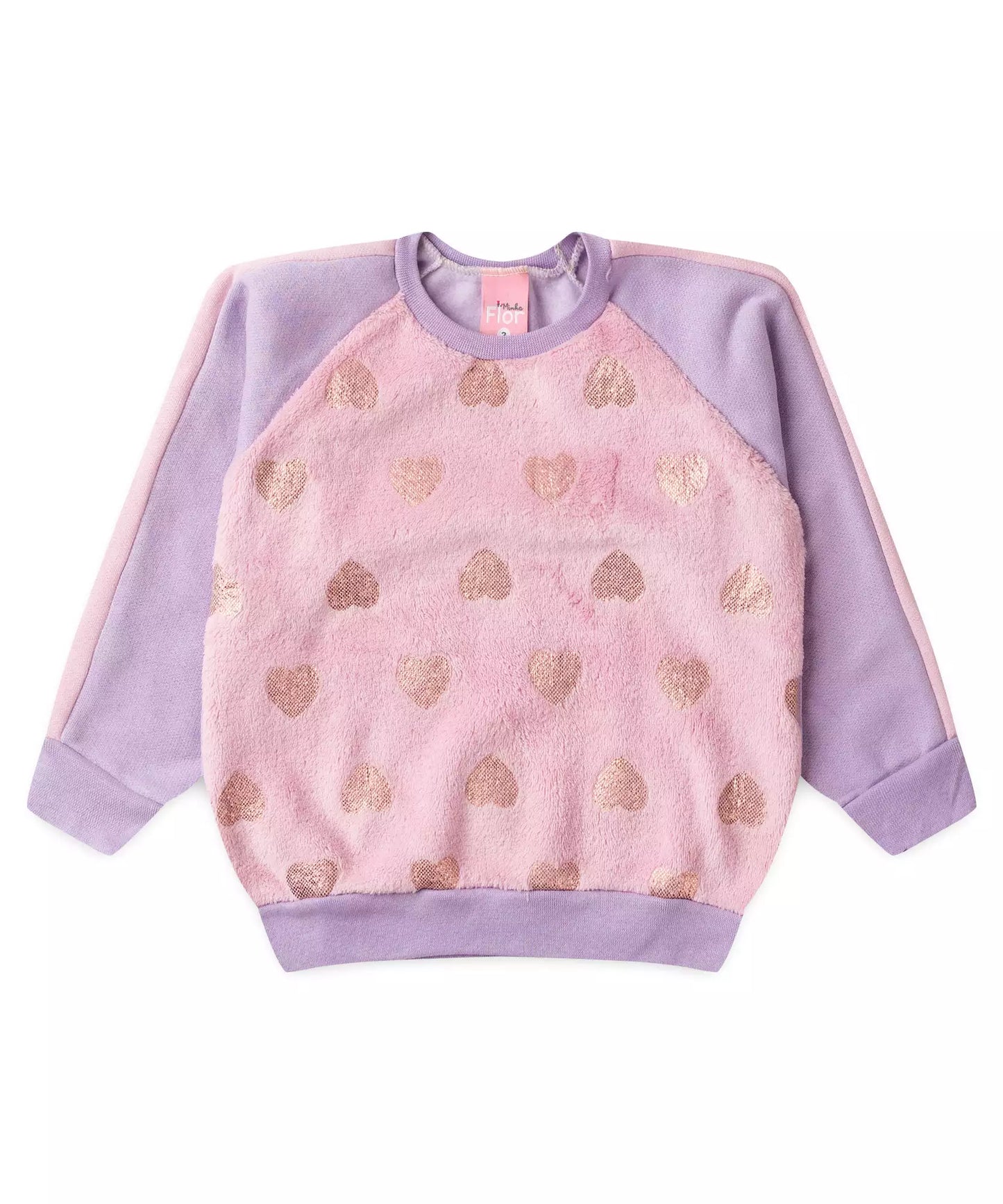 Conjunto de Inverno para Bebê Menina Coração Rosa