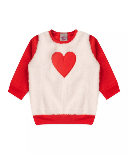 Conjunto de Inverno para Bebê Menina Coração Vermelho