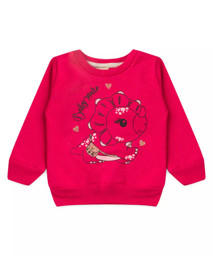 Conjunto de Inverno para Bebê Menina Dinossauro Pink