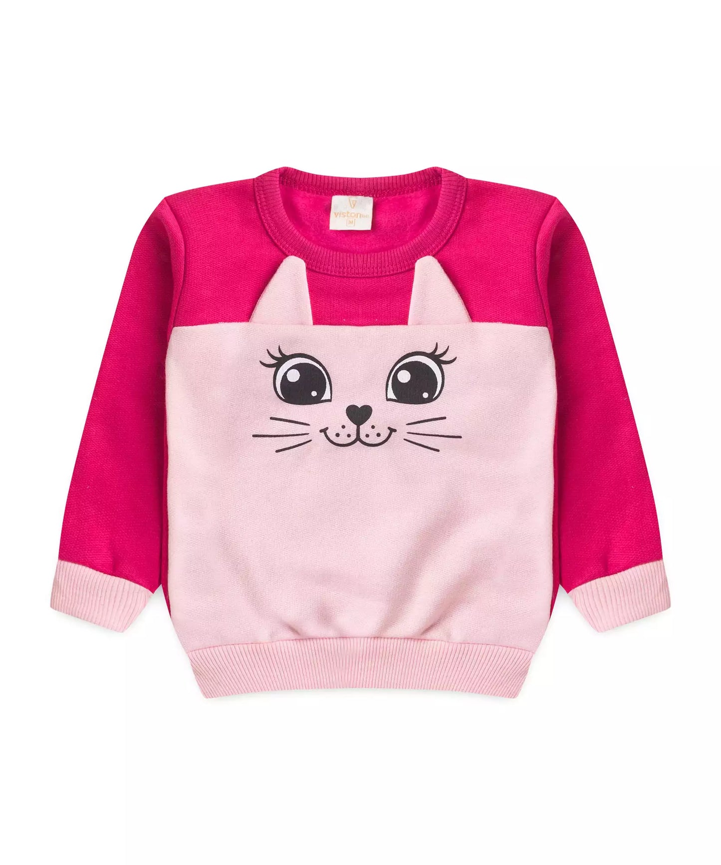 Conjunto de Inverno para Bebê Menina Gatinha Pink