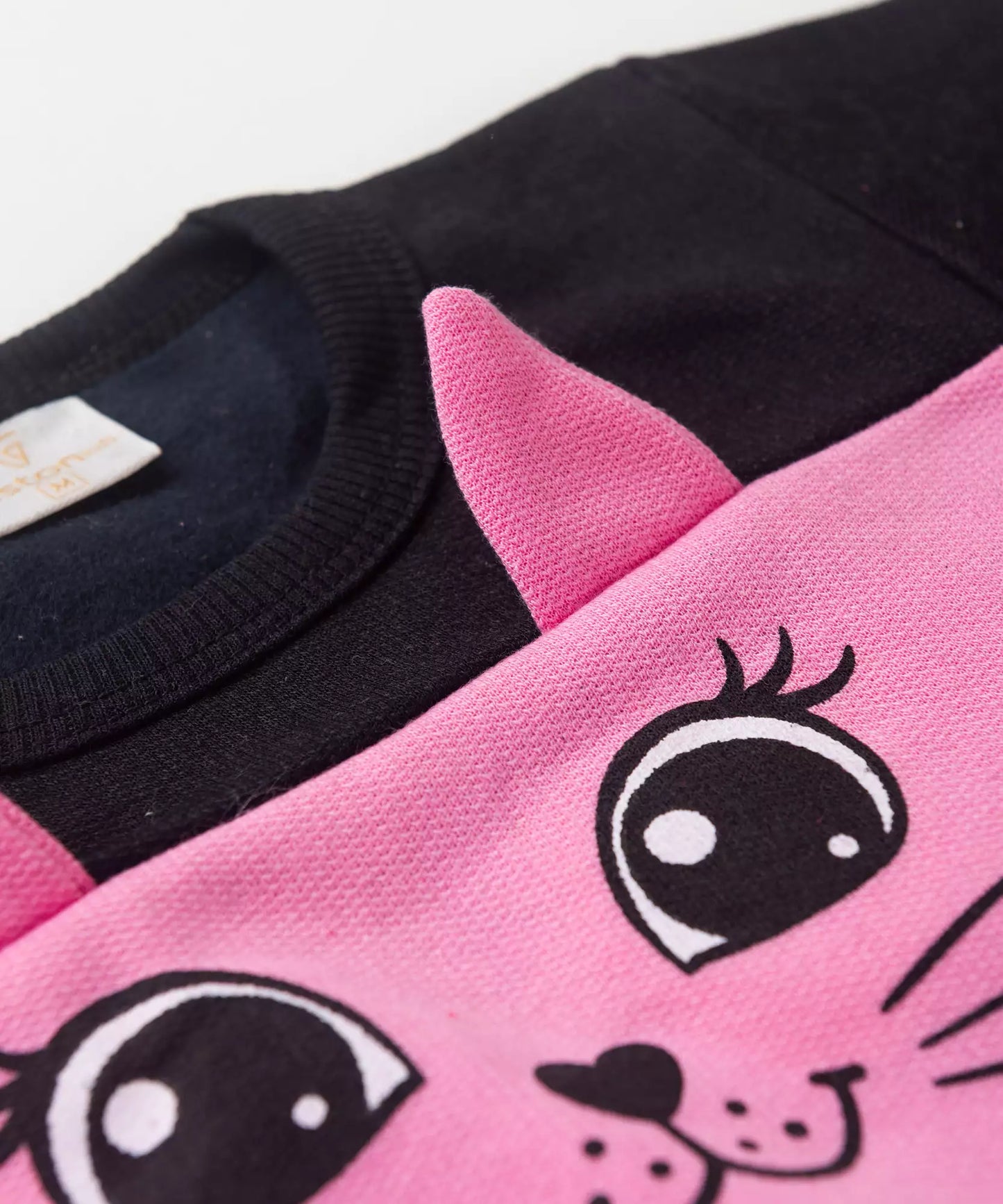 Conjunto de Inverno para Bebê Menina Gatinha Preto