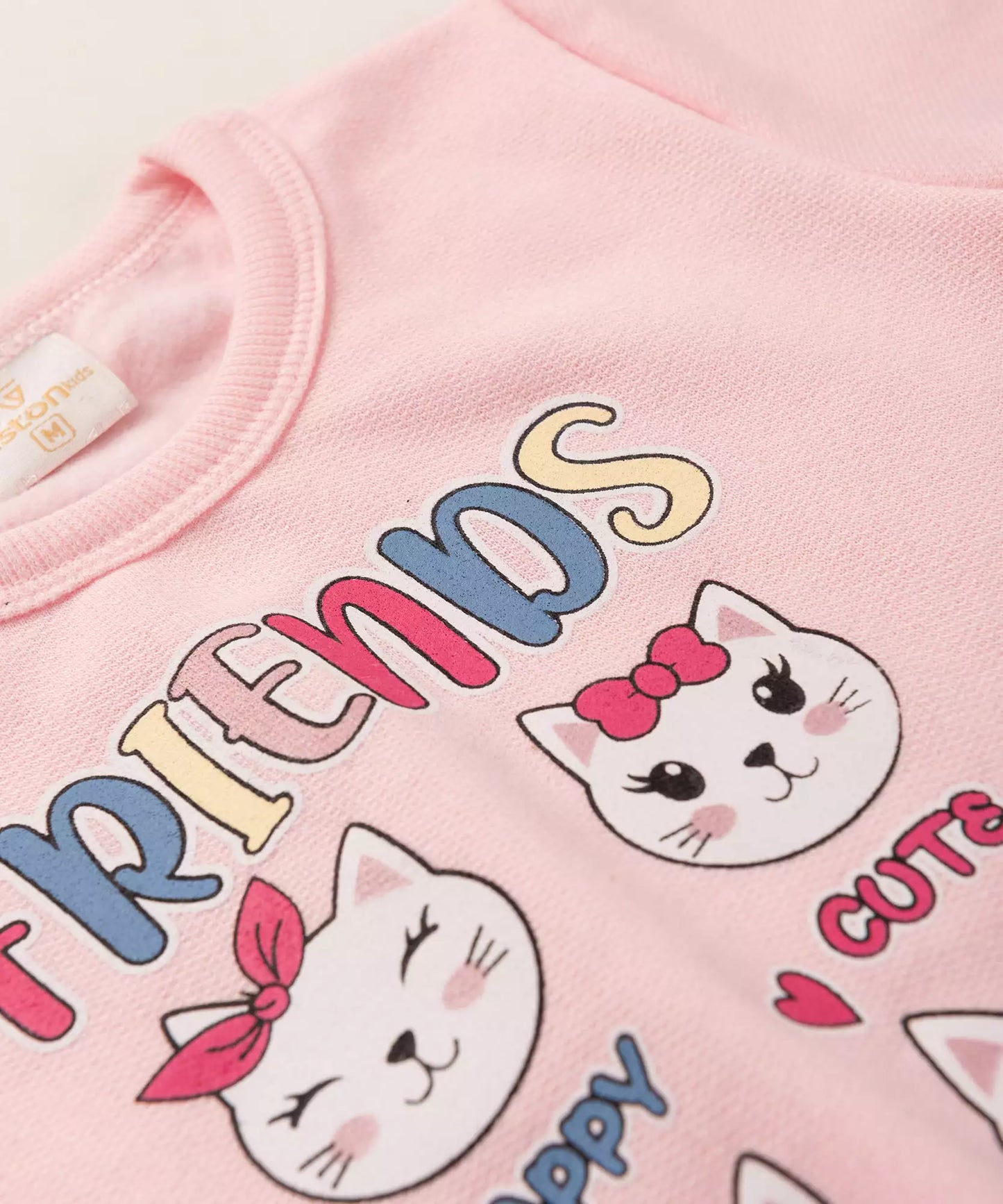 Conjunto de Inverno para Bebê Menina Gatinho Rosa