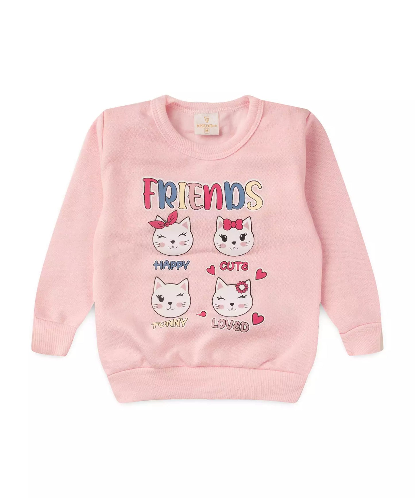 Conjunto de Inverno para Bebê Menina Gatinho Rosa
