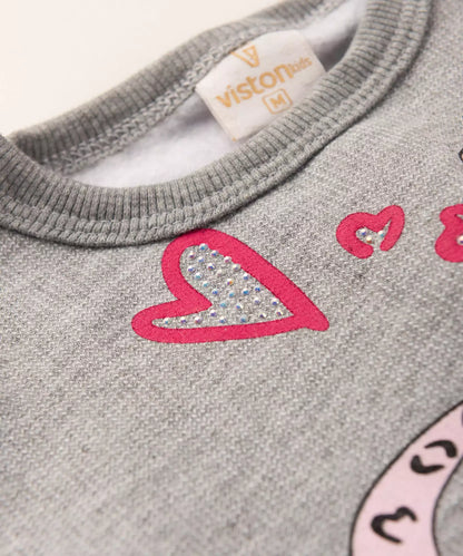 Conjunto de Inverno para Bebê Menina Oncinha Mescla