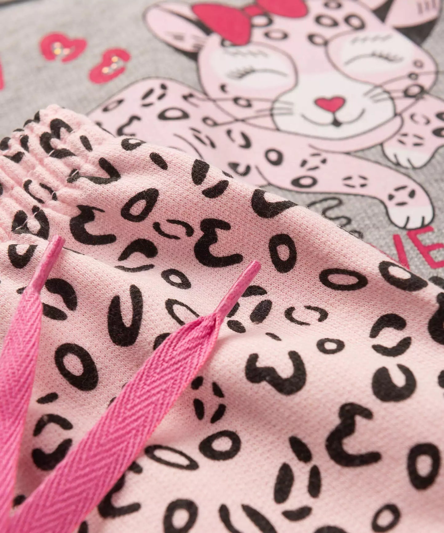 Conjunto de Inverno para Bebê Menina Oncinha Mescla