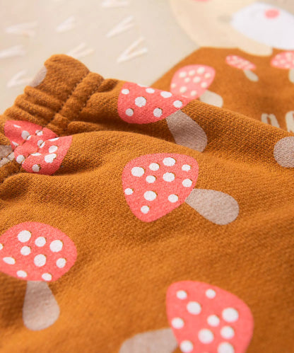 Conjunto de Inverno para Bebê Menina Porco Espinho Marrom