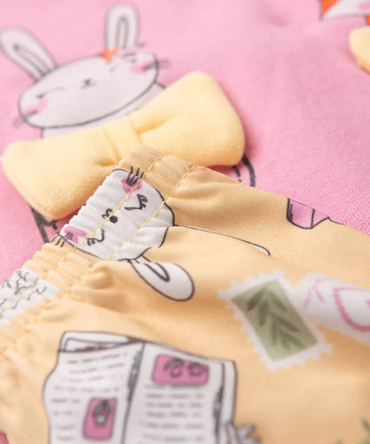 Conjunto de Inverno para Bebê Menina Raposa Pink