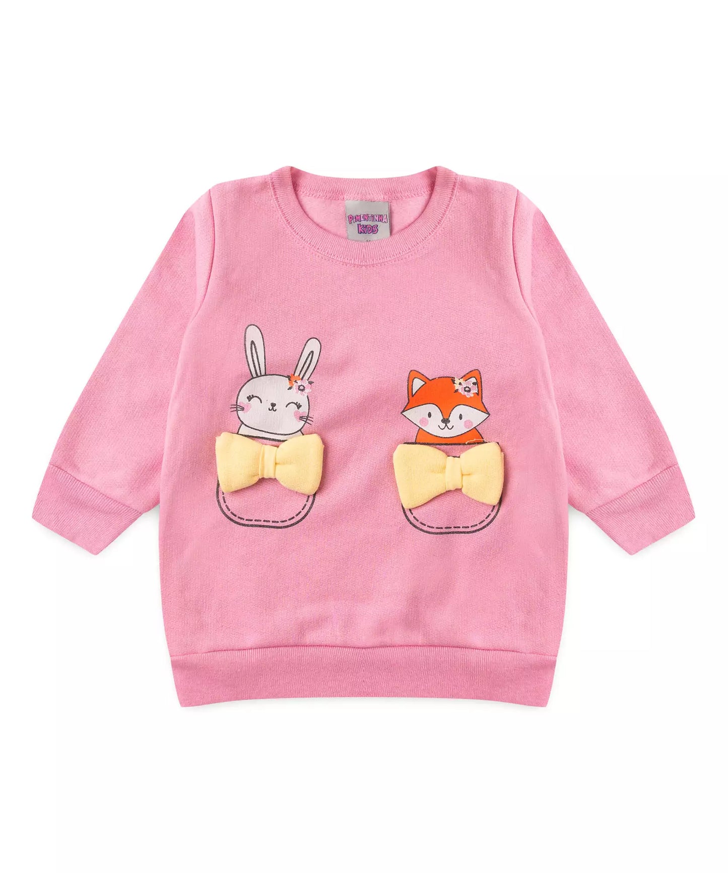 Conjunto de Inverno para Bebê Menina Raposa Pink