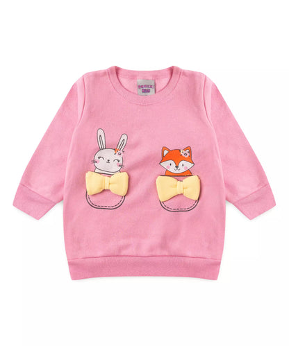 Conjunto de Inverno para Bebê Menina Raposa Pink