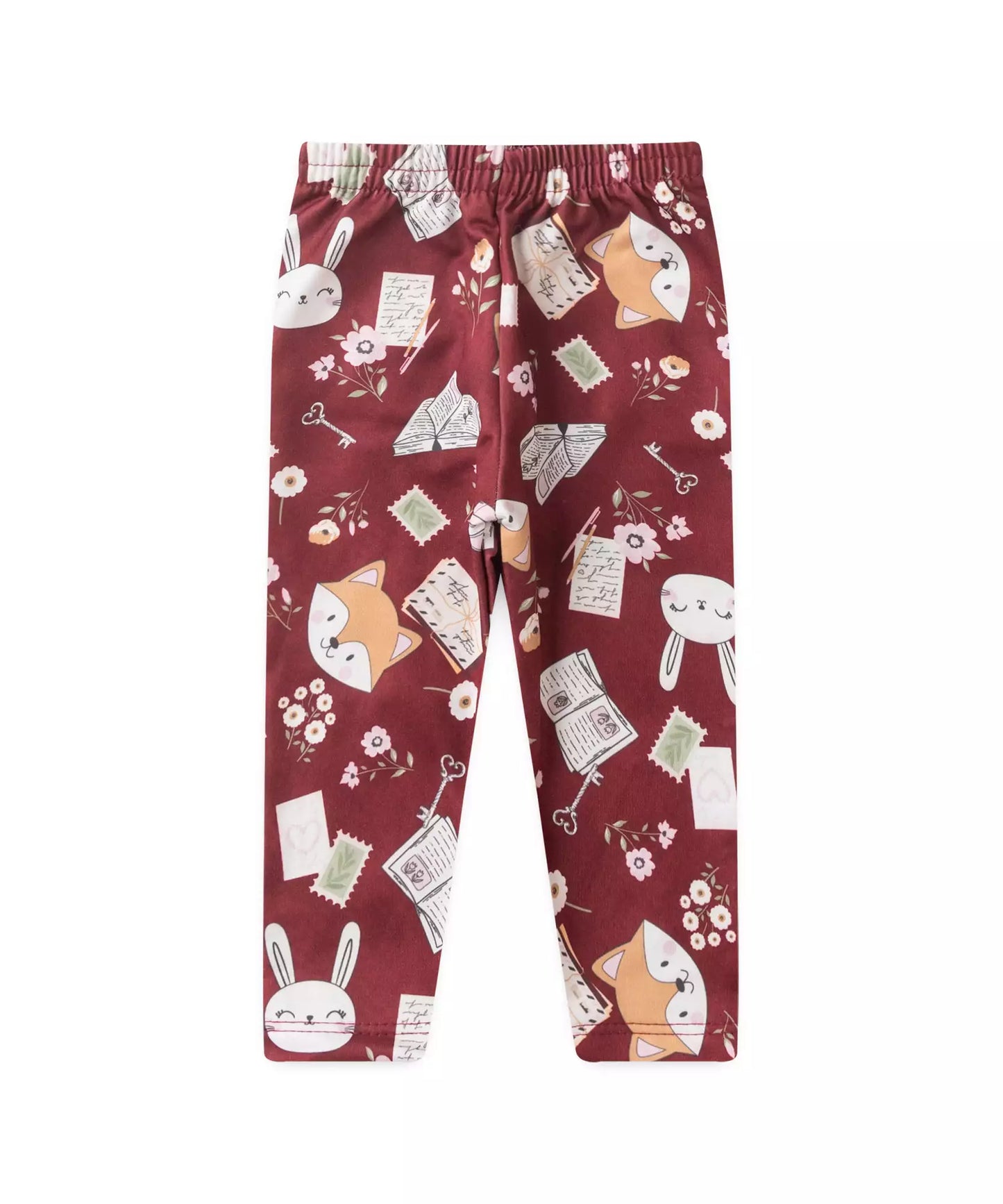 Conjunto de Inverno para Bebê Menina Raposa Rosa