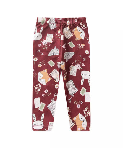 Conjunto de Inverno para Bebê Menina Raposa Rosa