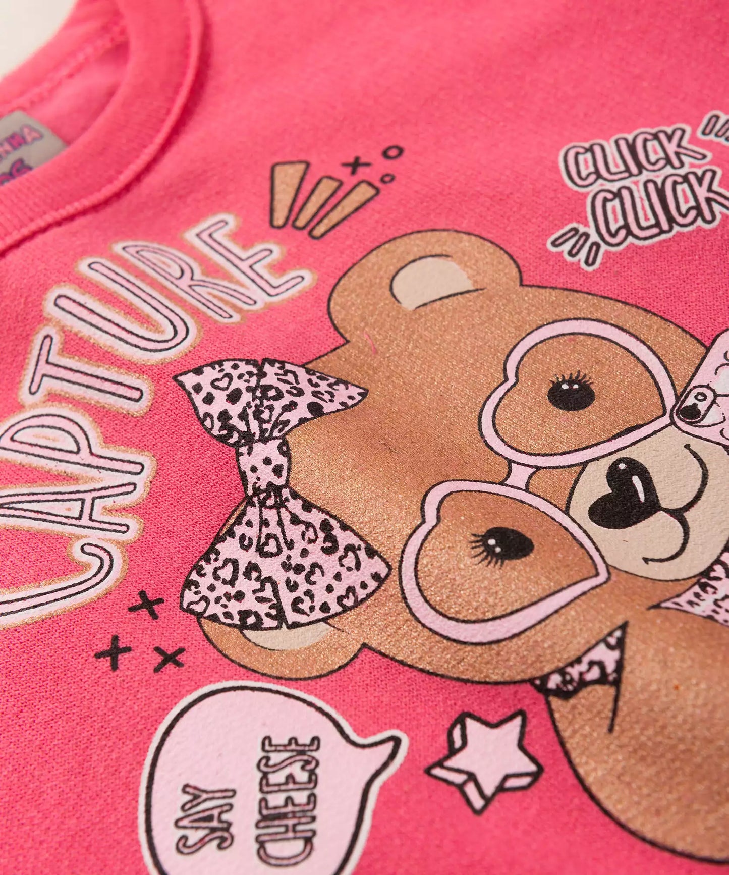 Conjunto de Inverno para Bebê Menina Ursinho Pink