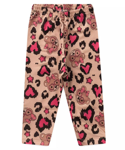 Conjunto de Inverno para Bebê Menina Ursinho Pink