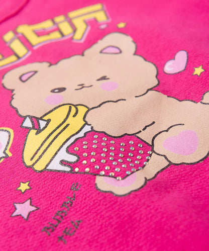 Conjunto de Inverno para Bebê Menina no Ursinho em Pink