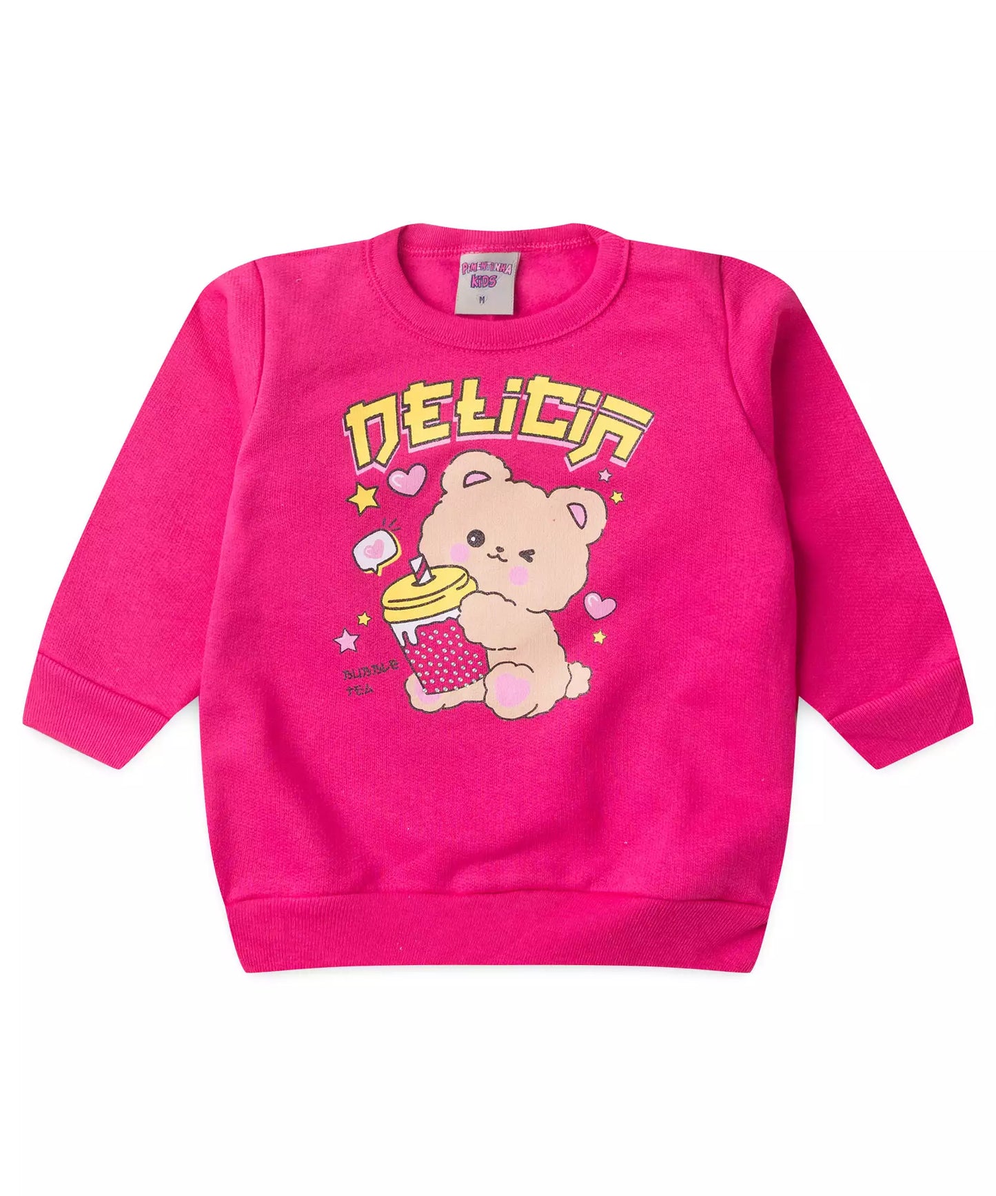 Conjunto de Inverno para Bebê Menina no Ursinho em Pink