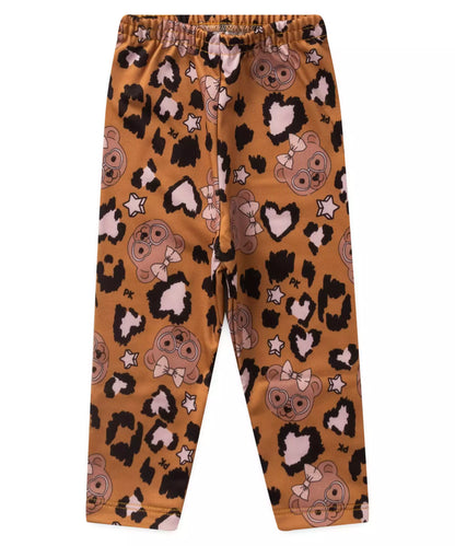 Conjunto de Inverno para Bebê Menina no Ursinho Rosa