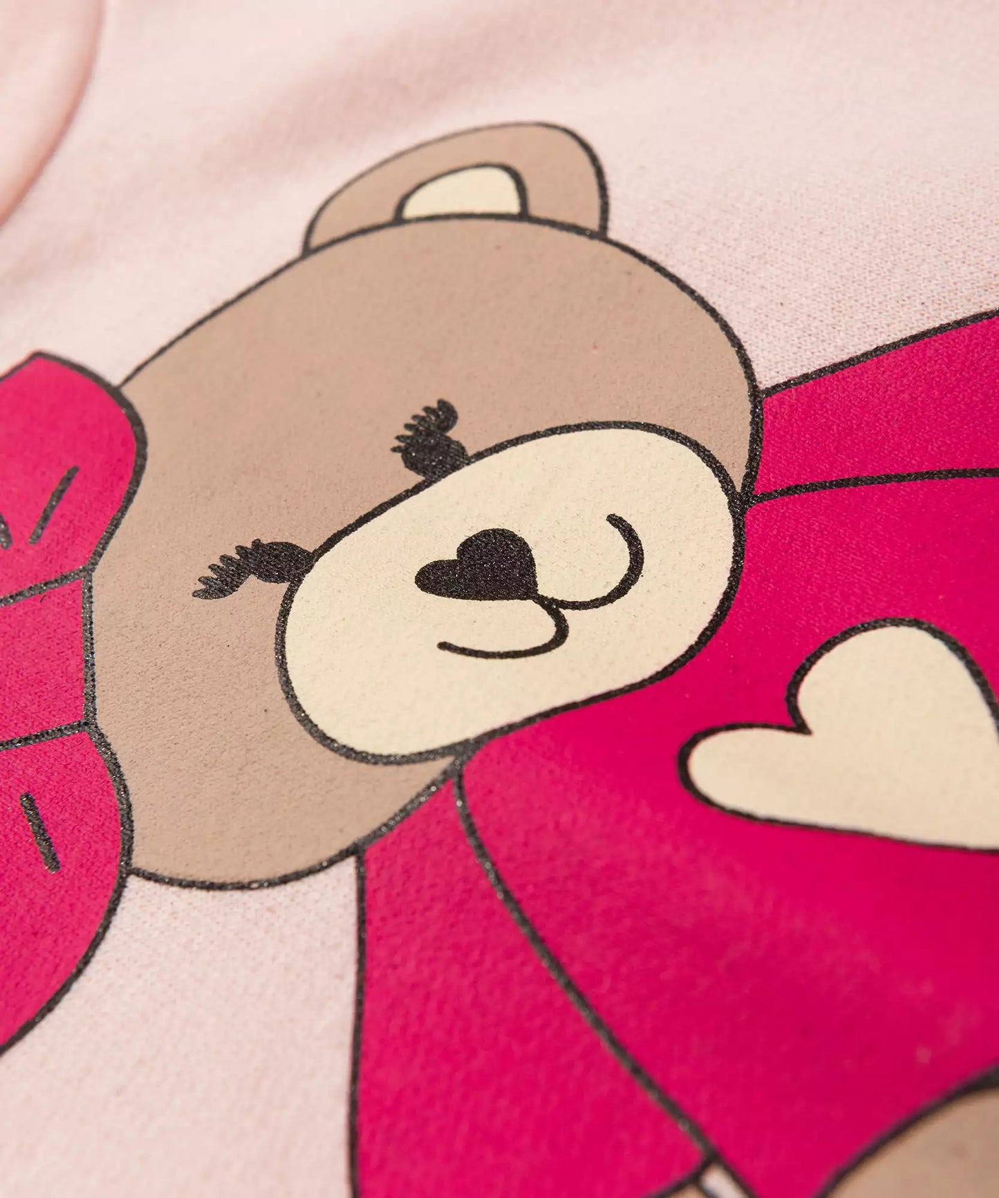 Conjunto de Inverno para Bebê Menina Ursinho Rosa