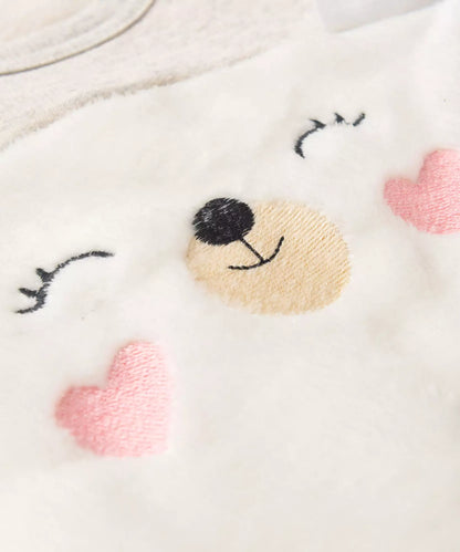 Conjunto de Inverno para Bebê Menina Urso Fofo Mescla