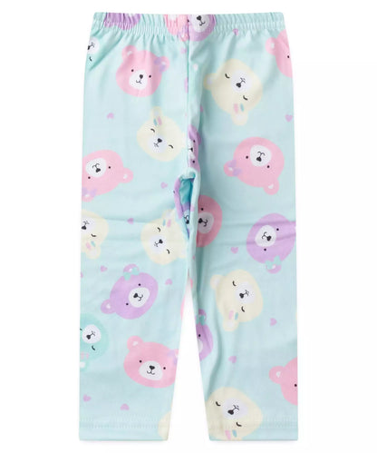 Conjunto de Inverno para Bebê Menina Urso Fofo Mescla